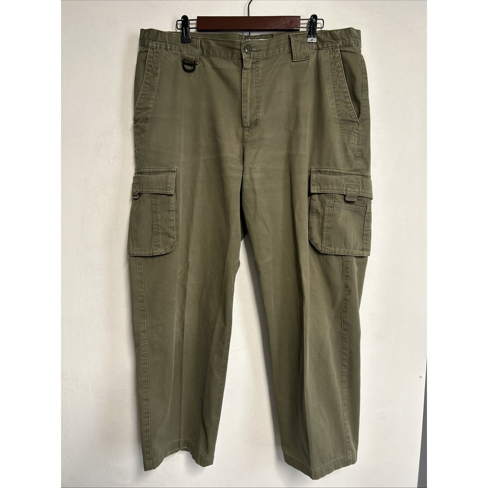 Columbia Men's  (L) 38 X 28 Green Cargo Pockets Pants Outdoor‎ Straight Leg